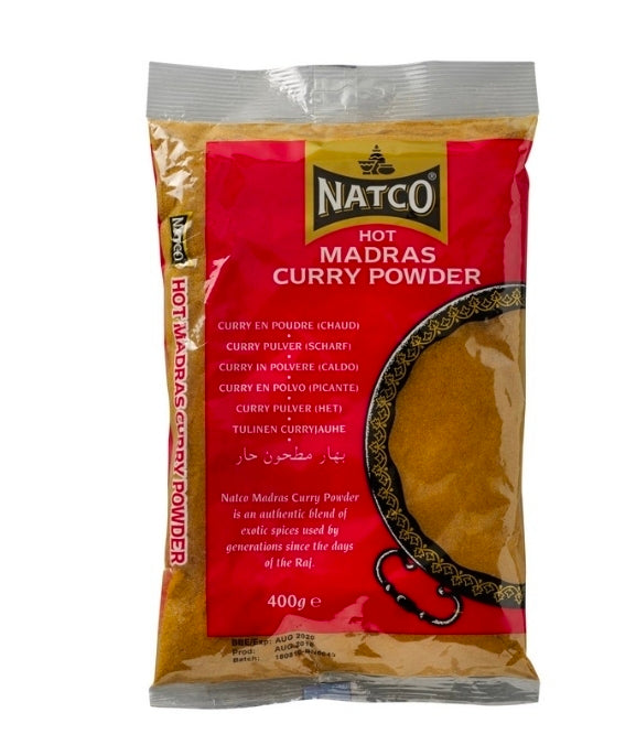 Madras Curry Powder Hot 400g Natco