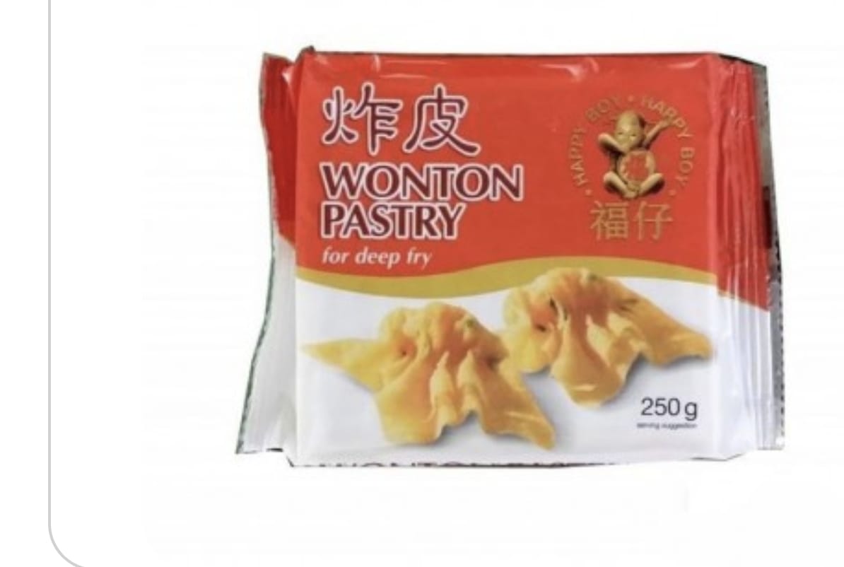 Wonton Pastry 250g Happy Boy(For Deep Fry)