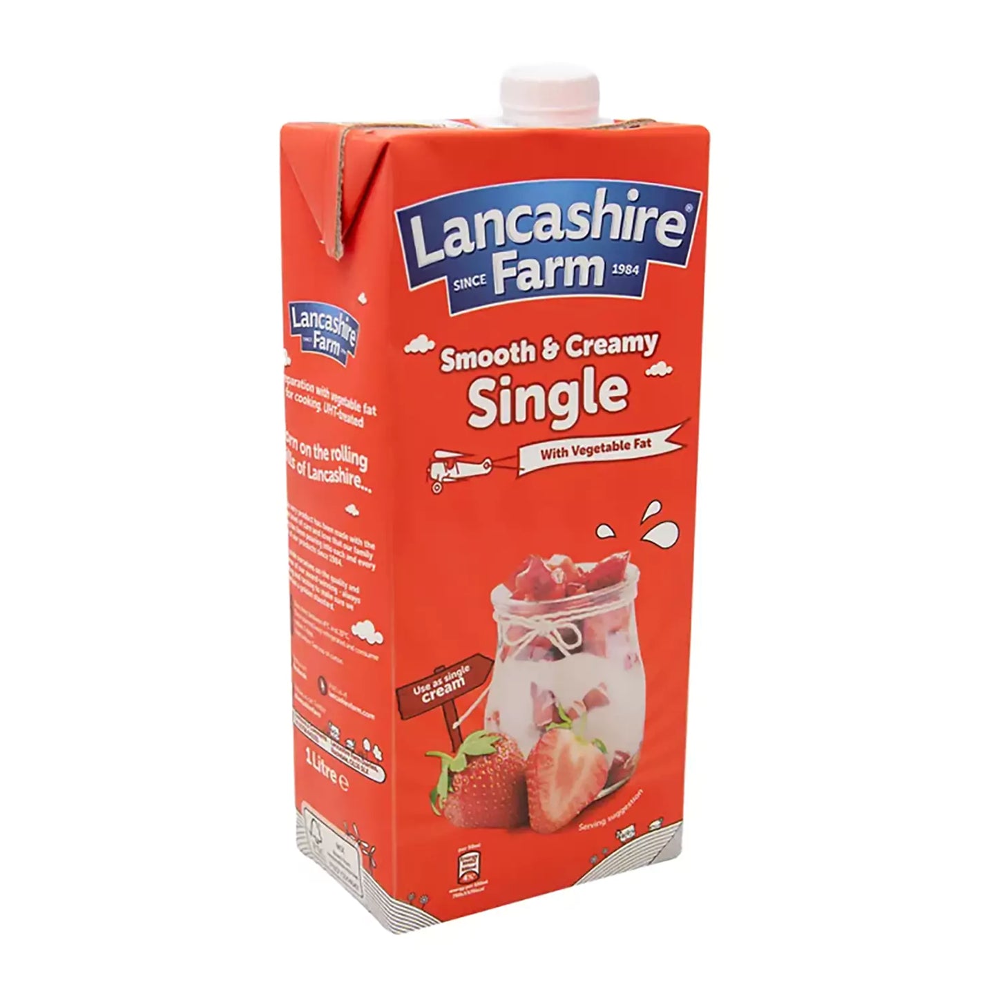 LANCASHIRE FARMS SINGLE CREAM 1 LTR