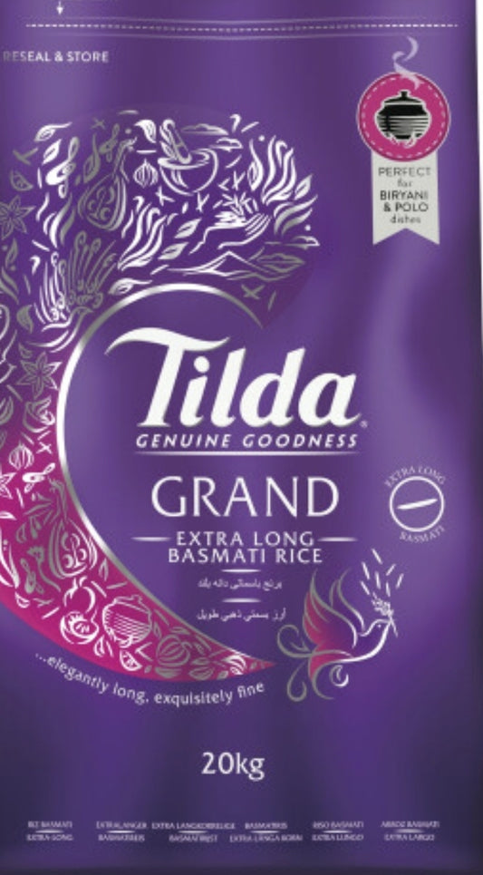 Tilda Grand Extra Long Basmati 20kg