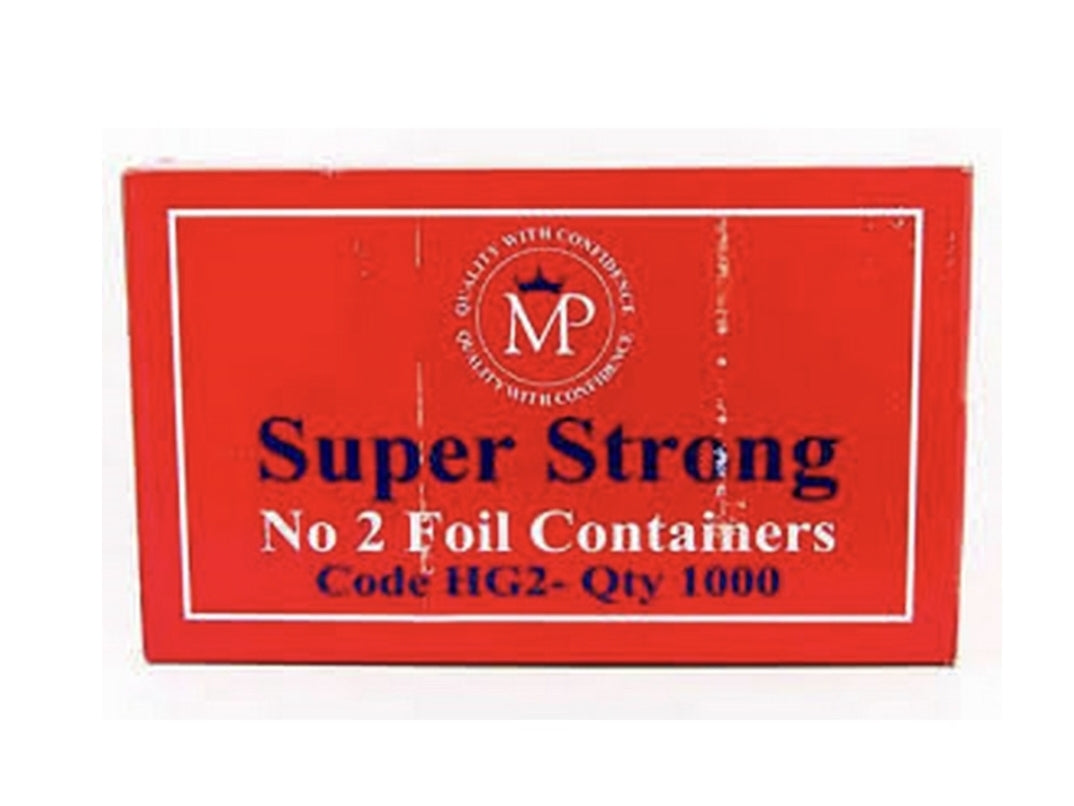 No.2 Foil Containers 1000 Pcs - MP