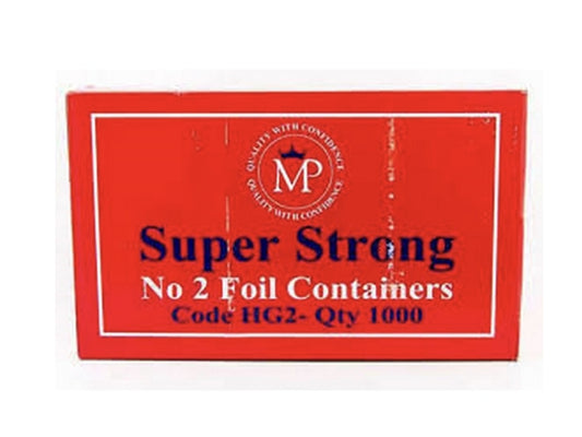 No.2 Foil Containers 1000 Pcs - MP