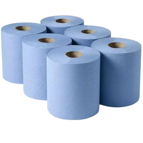 Blue Centrefeed Rolls (Pack of 6)