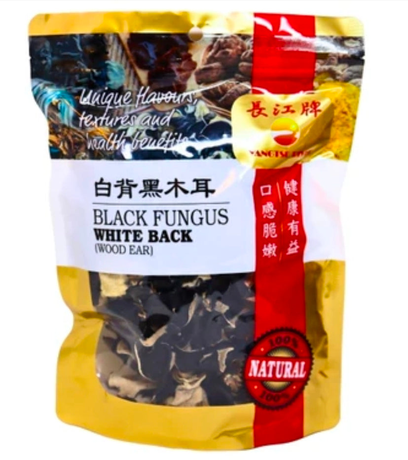 Dried Fungus with White Black - Whole (Wood Ear) 100g YRB