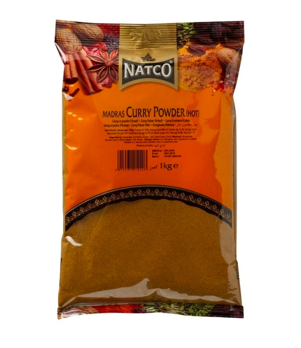 Madras Curry Powder Hot 1kg Natco